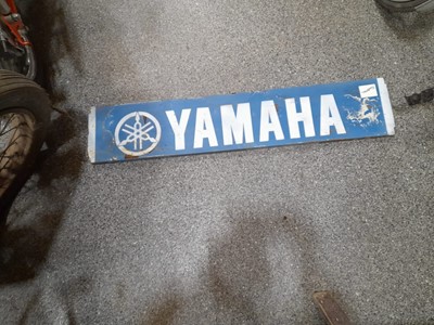 Lot 125 - YAMAHA METAL SIGN 39" X 8"