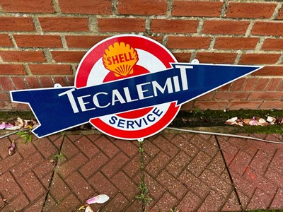 Lot 512 - SHELL TECALEMIT SERVICE SIGN  57" X 23"