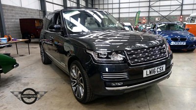 Lot 48 - 2016 LAND ROVER RANGE ROVER AUTOBIO L SDV