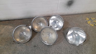 Lot 496 - 5X P100  CHROME HEADLIGHTS