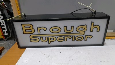 Lot 208 - BROUGH SUPERIOR DOUBLE SIDED LIGHT UP SIGN