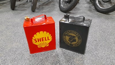 Lot 192 - 1X SHELL & 1X NATIONAL BENZOLE CANS