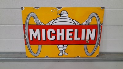 Lot 271 - MICHELIN ENAMEL SIGN 24" X 16"