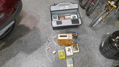 Lot 262 - 8 TRACK PLAYER & CASE OF TAPES