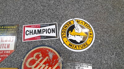 Lot 240 - SELECTION OF SIGNS & PRATTS PETROL CAN