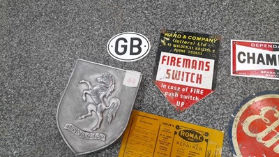 Lot 240 - SELECTION OF SIGNS & PRATTS PETROL CAN