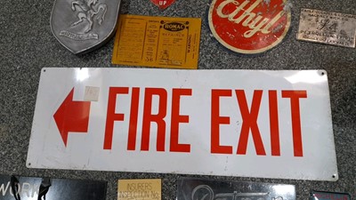 Lot 240 - SELECTION OF SIGNS & PRATTS PETROL CAN