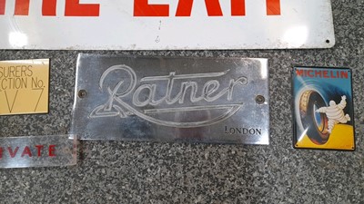Lot 240 - SELECTION OF SIGNS & PRATTS PETROL CAN