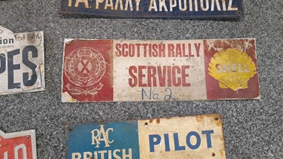 Lot 294 - HISTORIC ORIGINAL RALLY PLATES