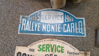 Lot 294 - HISTORIC ORIGINAL RALLY PLATES