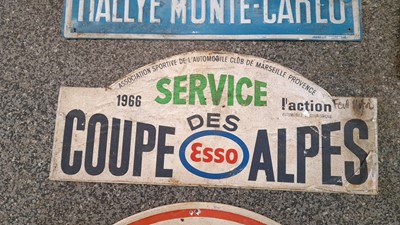 Lot 294 - HISTORIC ORIGINAL RALLY PLATES