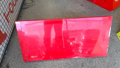 Lot 320 - ESSO PETROL PUMP BLADE / TRIANGLE SIGN 39" X 16