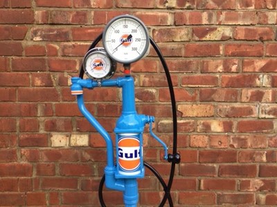 Lot 131 - RENOVATED GULF OIL PUMP