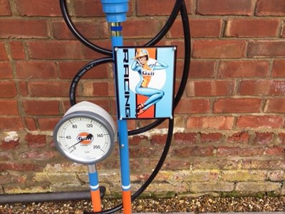 Lot 131 - RENOVATED GULF OIL PUMP