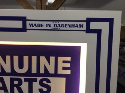 Lot 133 - LARGE ILLUMINATED FORD PARTS SIGN