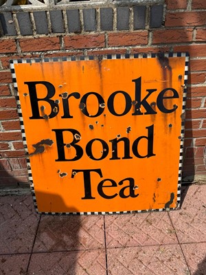 Lot 22 - BROOKE BOND TEA ENAMEL SIGN 40" X 40"
