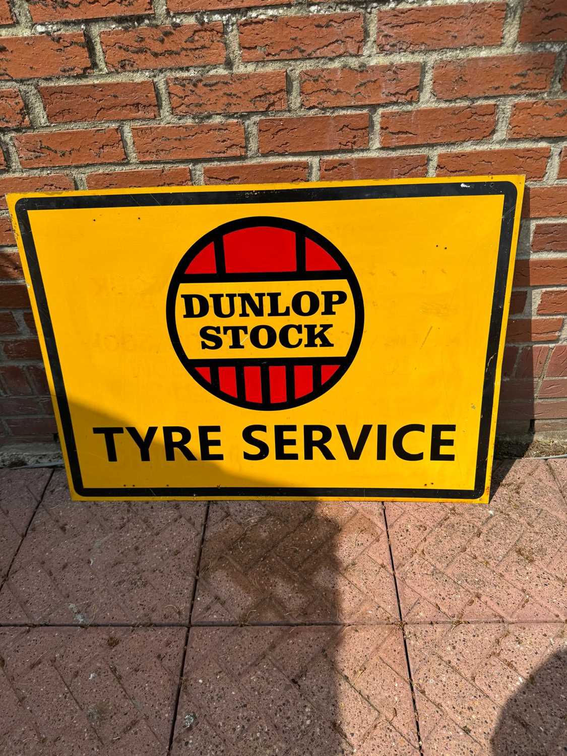 Lot 89 - DUNLOP TYRES SIGN  41" X 29"
