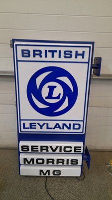 Lot 11 - BL LIGHT UP DEALERSHIP, WALL MOUNTED SIGN 51" X 29" X 8"
