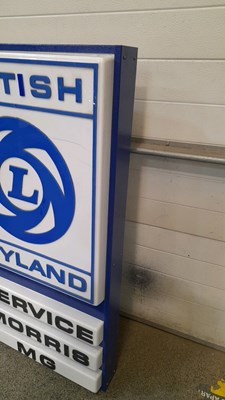 Lot 11 - BL LIGHT UP DEALERSHIP, WALL MOUNTED SIGN 51" X 29" X 8"