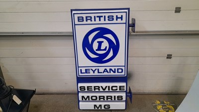 Lot 11 - BL LIGHT UP DEALERSHIP, WALL MOUNTED SIGN 51" X 29" X 8"