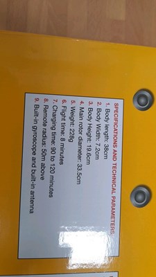Lot 10 - TOUGH COPTER RADIO CONTROLLED HELICOPTER - ALL PROCEEDS TO CHARITY