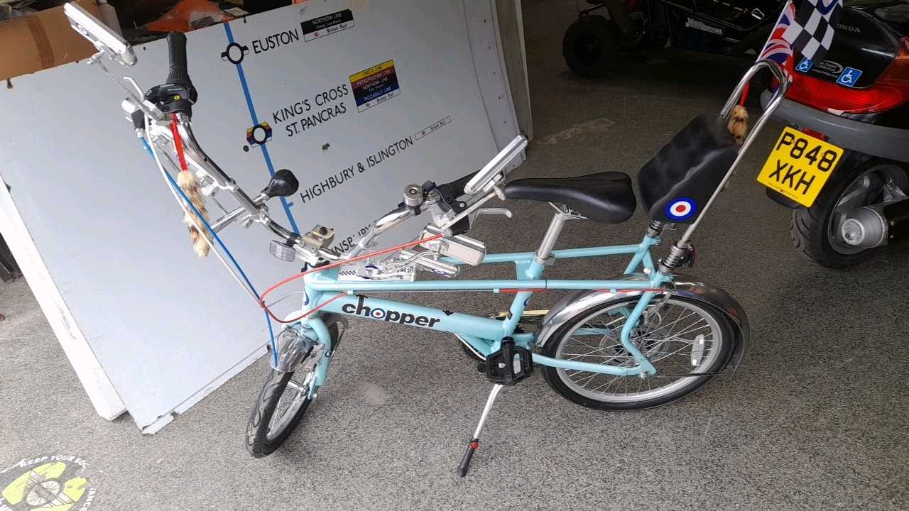 Lot 94 - MK3/4 RALEIGH CHOPPER RAF LOGOS, LIGHT BLUE SATIN , 5 SPEED  UCL1537628