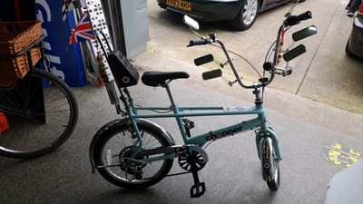 Lot 94 - MK3/4 RALEIGH CHOPPER RAF LOGOS, LIGHT BLUE SATIN , 5 SPEED  UCL1537628