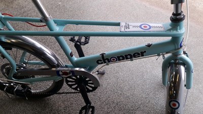 Lot 94 - MK3/4 RALEIGH CHOPPER RAF LOGOS, LIGHT BLUE SATIN , 5 SPEED  UCL1537628