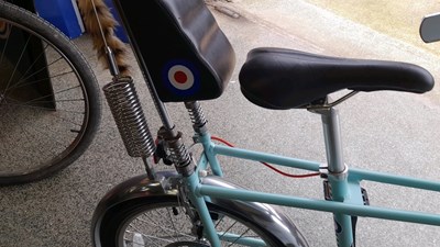Lot 94 - MK3/4 RALEIGH CHOPPER RAF LOGOS, LIGHT BLUE SATIN , 5 SPEED  UCL1537628
