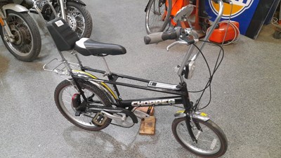 Lot 3 - MK3 RALEIGH CHOPPER BLACK WITH CHROME DECALS SF40533721