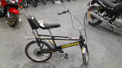 Lot 463 - MK3 RALEIGH CHOPPER BLACK WITH YELLOW DECALS