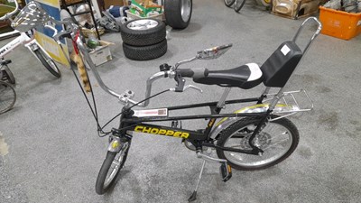 Lot 463 - MK3 RALEIGH CHOPPER BLACK WITH YELLOW DECALS