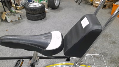 Lot 463 - MK3 RALEIGH CHOPPER BLACK WITH YELLOW DECALS