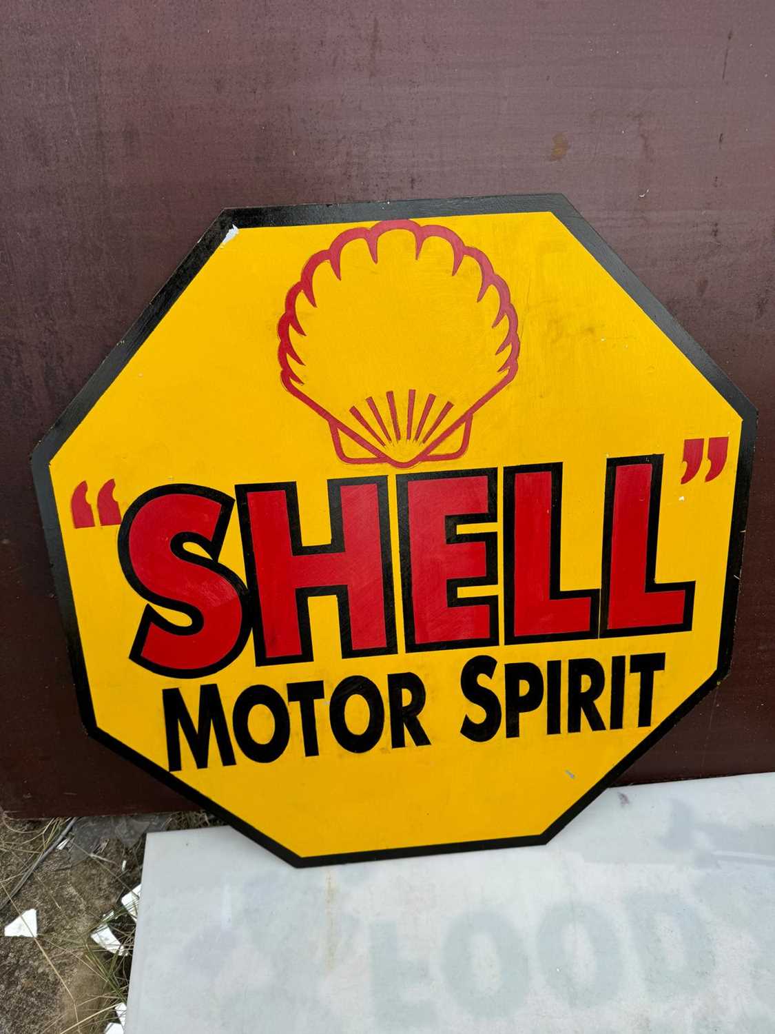 Lot 593 - SHELL SIGN 30" X 30"