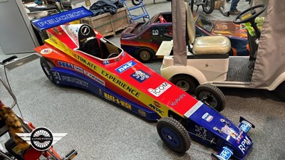 Lot 728 - CHILDRENS SCALE DRAG RACE RAIL