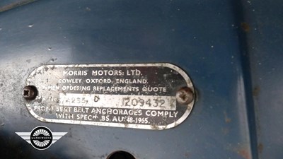 Lot 218 - 1968 MORRIS MINOR 1000