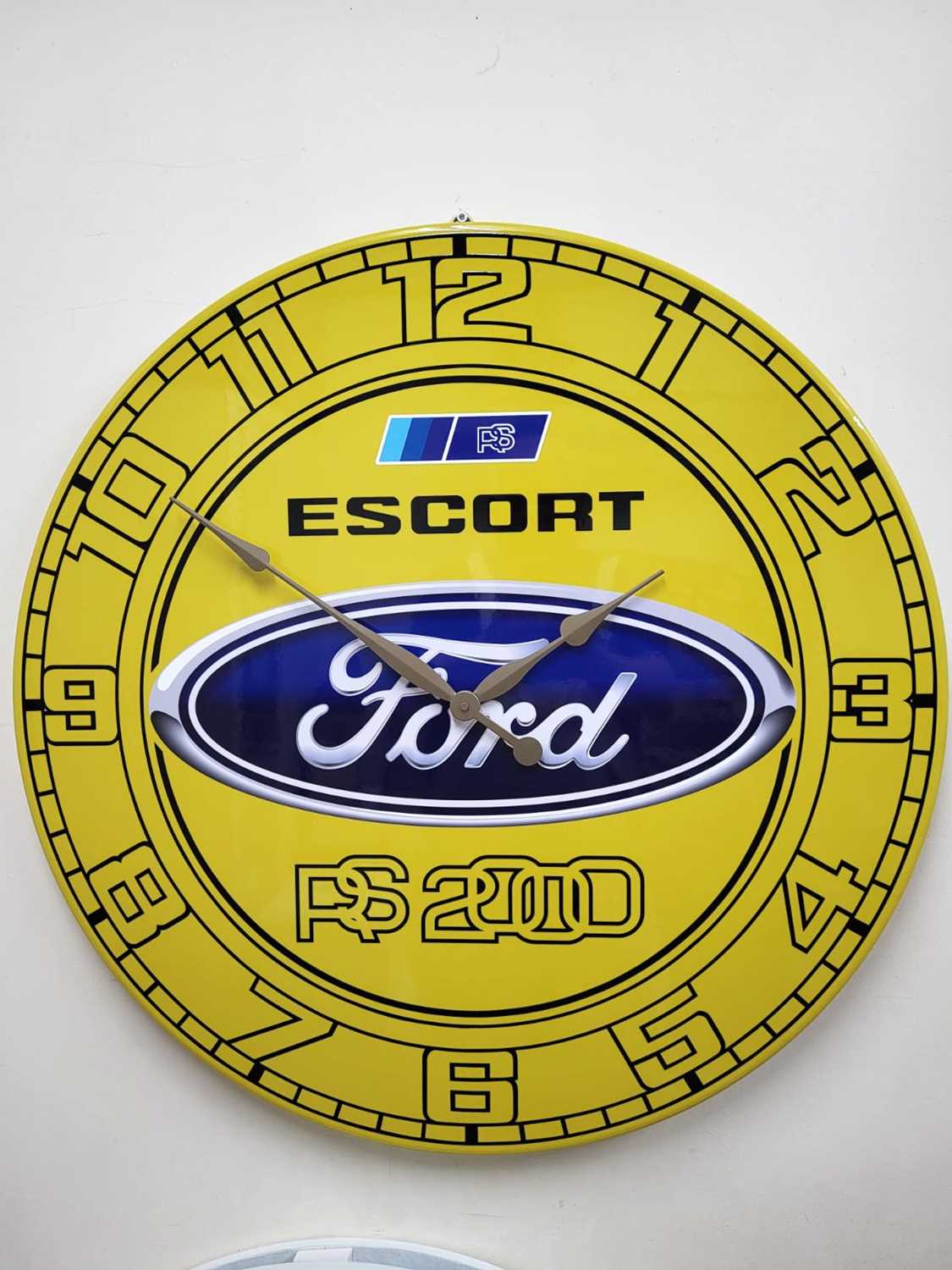 Lot 313 - YELLOW FORD ESCORT RS 2000 CLOCK