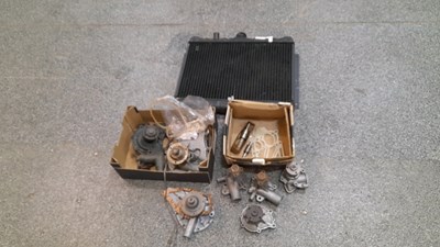 Lot 591 - TRIUMPH 2000 MK2 RADIATOR & VARIOUS WATER PUMPS