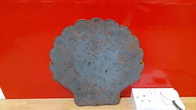 Lot 263 - REPRODUCTION ENAMEL SHELL SIGN