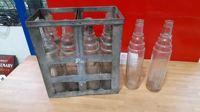 Lot 197 - ESSO OIL CRATE + BOTTLES