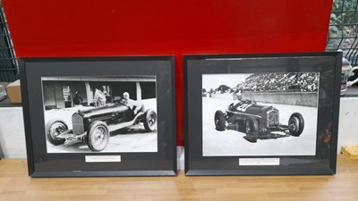 Lot 267 - 2 X ALFA ROMEO SCUDERIA PHOTOS IN BLACK FRAMES