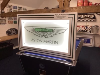 Lot 161 - LARGE ILLUMINATED ASTON MARTIN SIGN