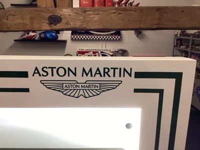 Lot 161 - LARGE ILLUMINATED ASTON MARTIN SIGN