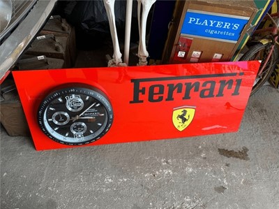 Lot 51 - FERRARI PRESENTATION WALL CLOCK