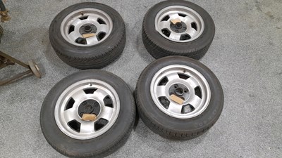 Lot 811 - SET OF 4 TVR WHEELS & TYRES (205V60/R15) - ALL PROCEEDS TO CHARITY