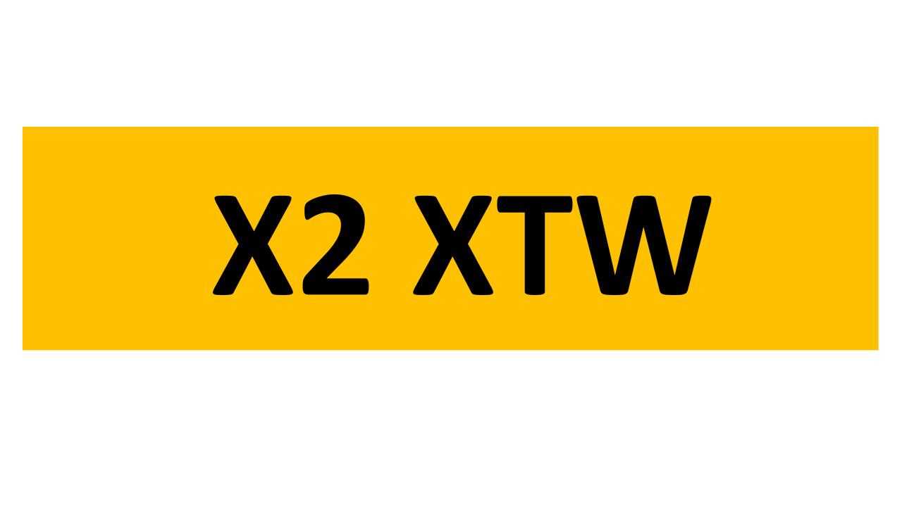 Lot 30 - REGISTRATION ON RETENTION - X2 XTW