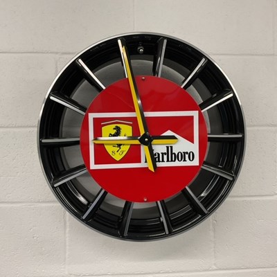Lot 668 - FERRARI ALLOY WHEEL CLOCK