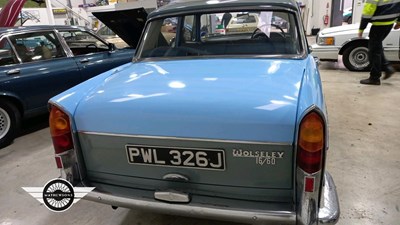 Lot 888 - 1970 WOLSELEY 16/60