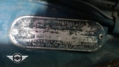 Lot 888 - 1970 WOLSELEY 16/60