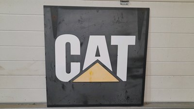 Lot 505 - CATERPILLAR CAT SIGN 32" X 32"